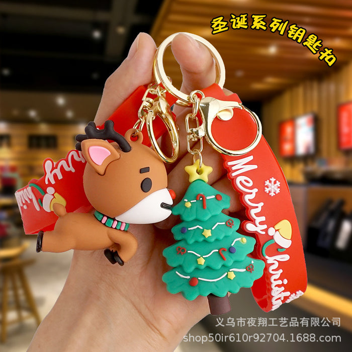 Wholesale  Cartoon  key chain small pendant cute cartoon bag ornaments Christmas