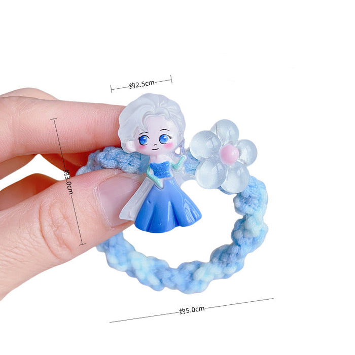Wholesale 5 pcs Glossy Cute Cartoon Series Hair Scrunchies