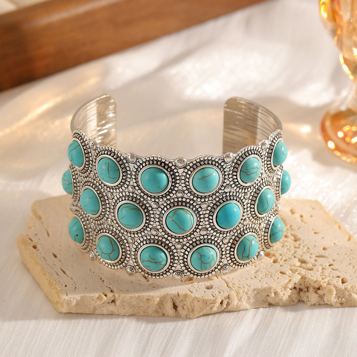 Wholesale Turquoise Bracelet  Bohemian Antique Silver Bracelet
