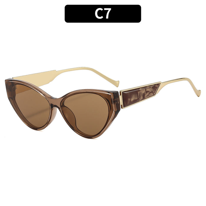 Wholesale Retro Cat Eye Ring Shape Sunglasses UV400 Protection Trendy Accessory