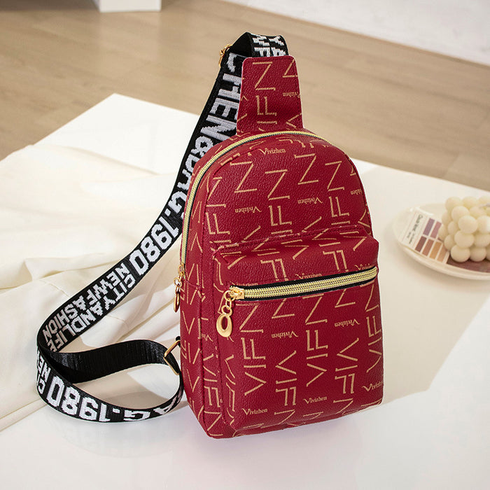 Wholesale Shoulder Bags Printed ribbon cross-body embroidered shoulder bag JDC-SD-OuFY002