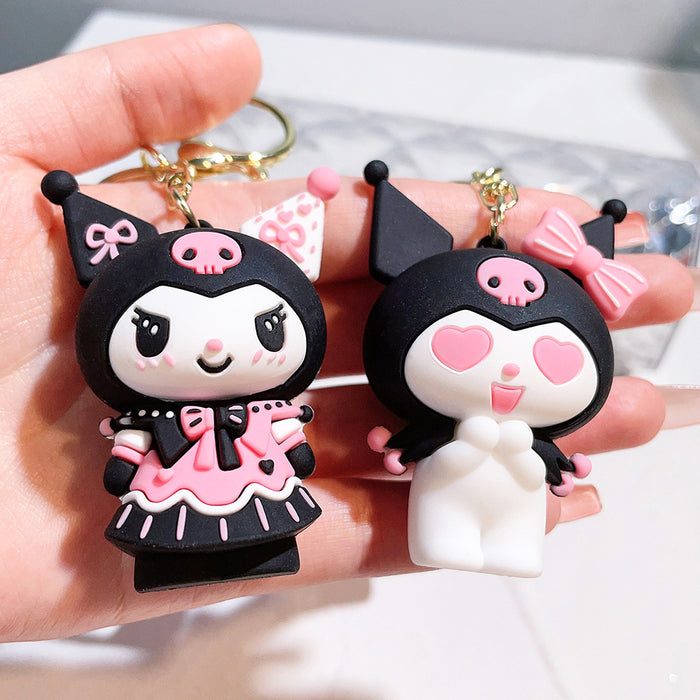 Wholesale Cartoon Silicone Doll Keychain JDC-KC-QiChao024