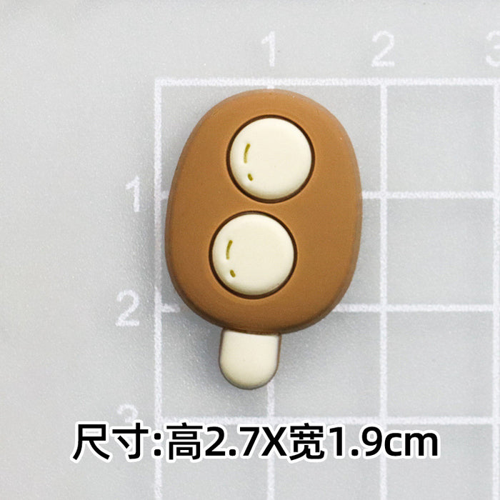 Wholesale 10pcs Capybara soft rubber decoration handmade DIY accessories mobile phone case slippers buckle cup stickers