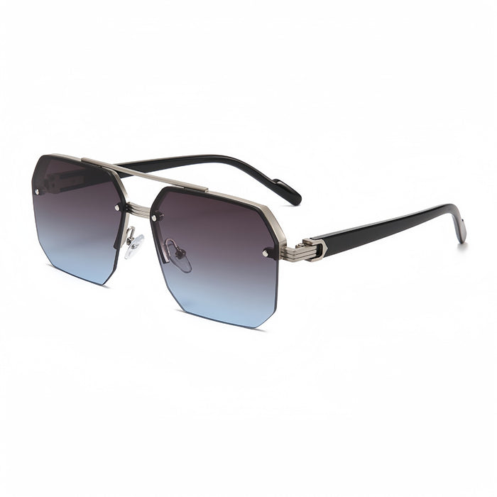 Wholesale New sunglasses with high-end feel, large boxy glasses, fashionable and stylish