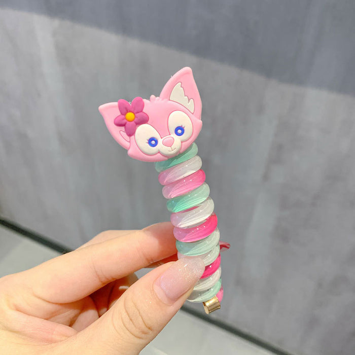 Wholesale Children' s Phone Cord Hair Scrunchies Cartoon Animal  Headwear