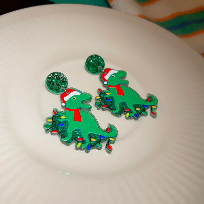 Wholesale  little devil skull heart dark earrings