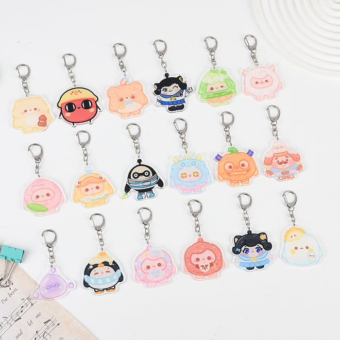 Wholesale Cute Cartoon Acrylic Keychain JDC-KC-XBK005