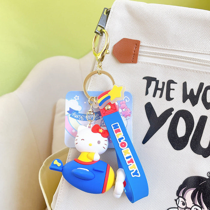 Wholesale Rotating Airplane Keychain JDC-KC-YanG002