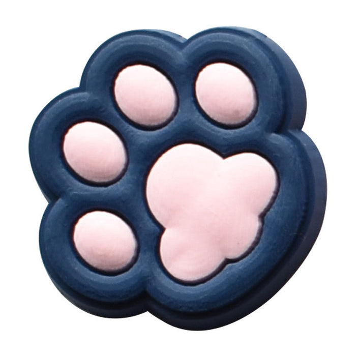 Wholesale 100 PCS PVC Cartoon Paw Print DIY Shoe Buckle JDC-SC-RYY008