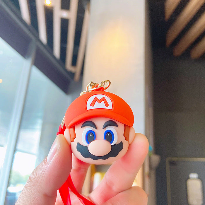 Wholesale Mushroom Head Doll PVC Keychain JDC-KC-YD101