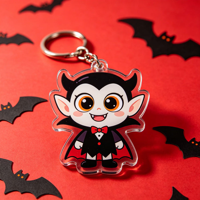 Wholesale Acrylic Keychain Pumpkin Witch Ghost Pendant Decorative Gift Accessory MOQ≥2