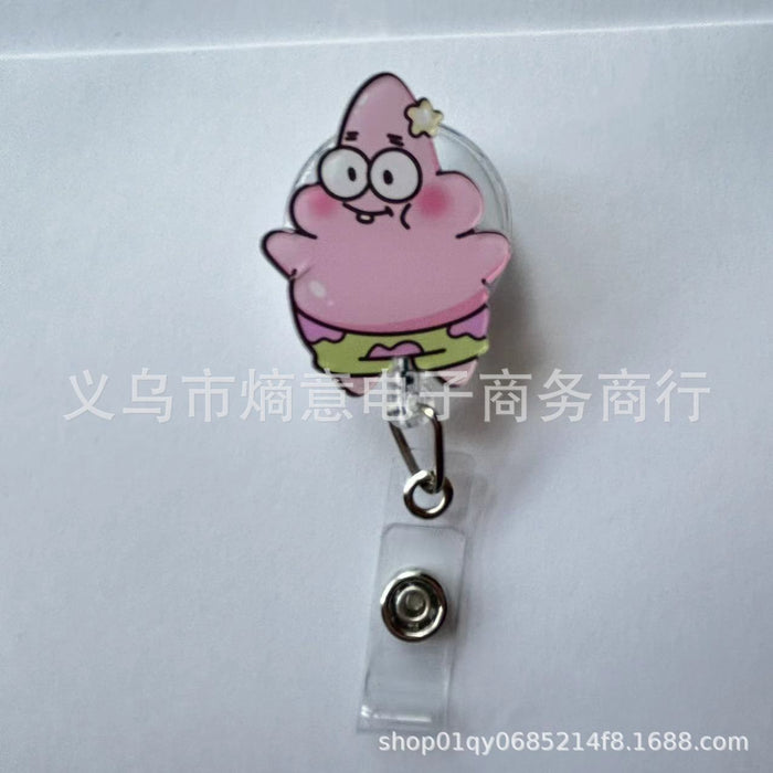 Wholesale Cute Cartoon Retractable Buckle Work ID Badge Reels