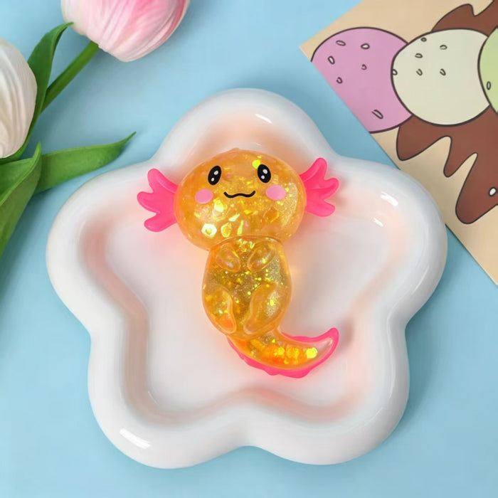 Wholesale Glitter Sequin Salamander Slow Rebound Squishy Toy Stress Relief Student Gift