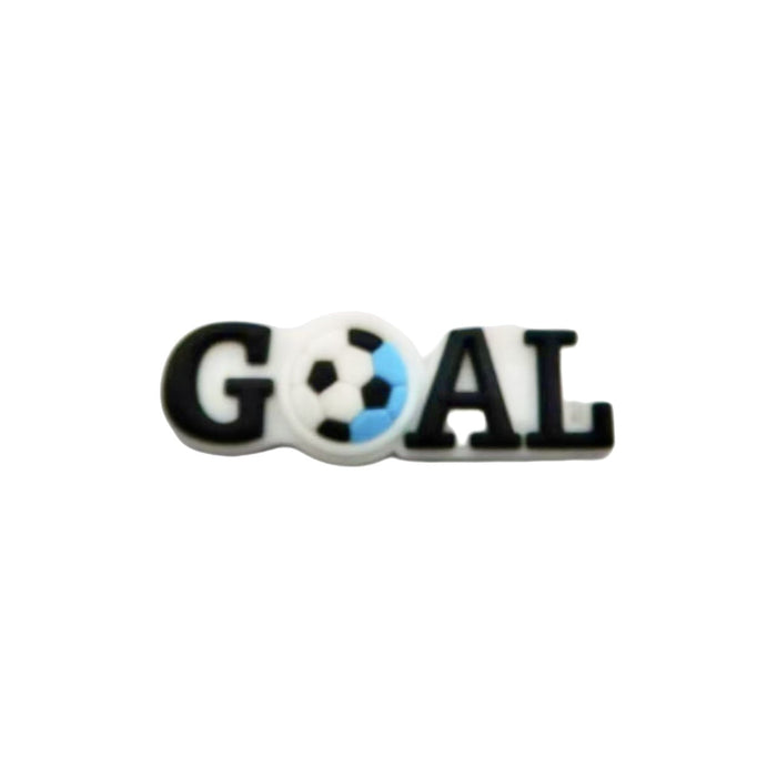 Wholesale Football themed cartoon hole shoes, flower shoe buckles, DIY detachable shoe decoration accessories wholesale PVC soft rubber