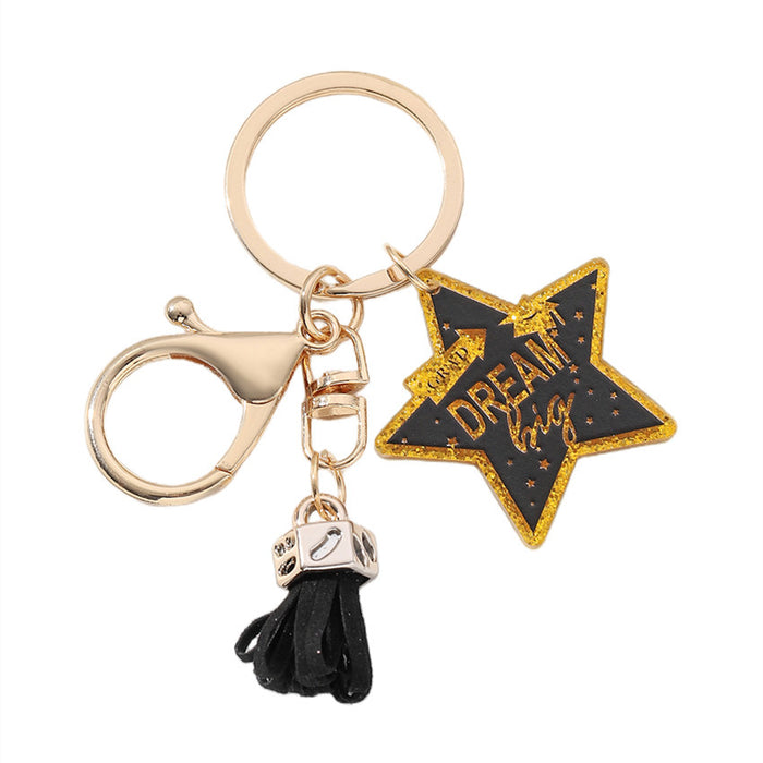 Wholesale Acrylic Graduation Tassel Keychain JDC-KC-RongRui020