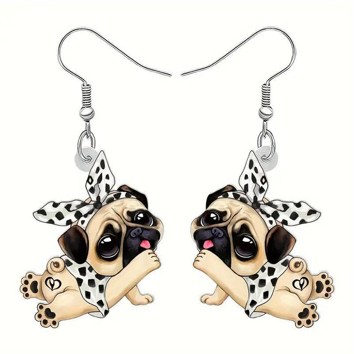 Wholesale Acrylic Skateboard Dog Earrings JDC-ES-Zhanh004