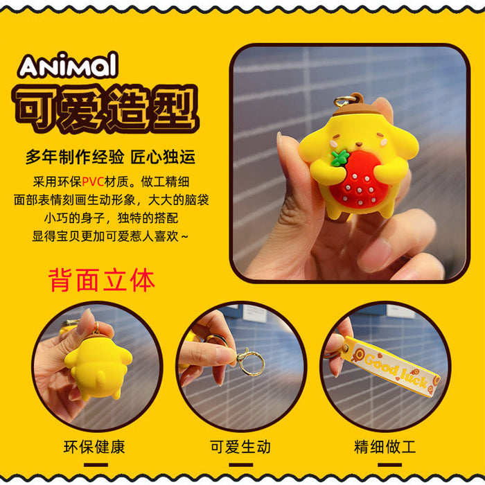 Wholesale Strawberry Fruit Doll Keychain JDC-KC-OShi042