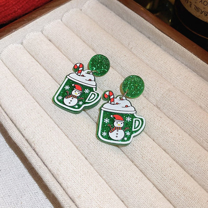 Wholesale  little devil skull heart dark earrings