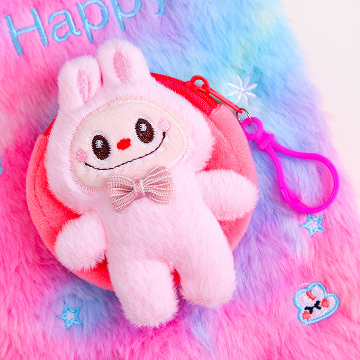 Wholesale Cute Cartoon Plush Notebook Creative Coin Purse