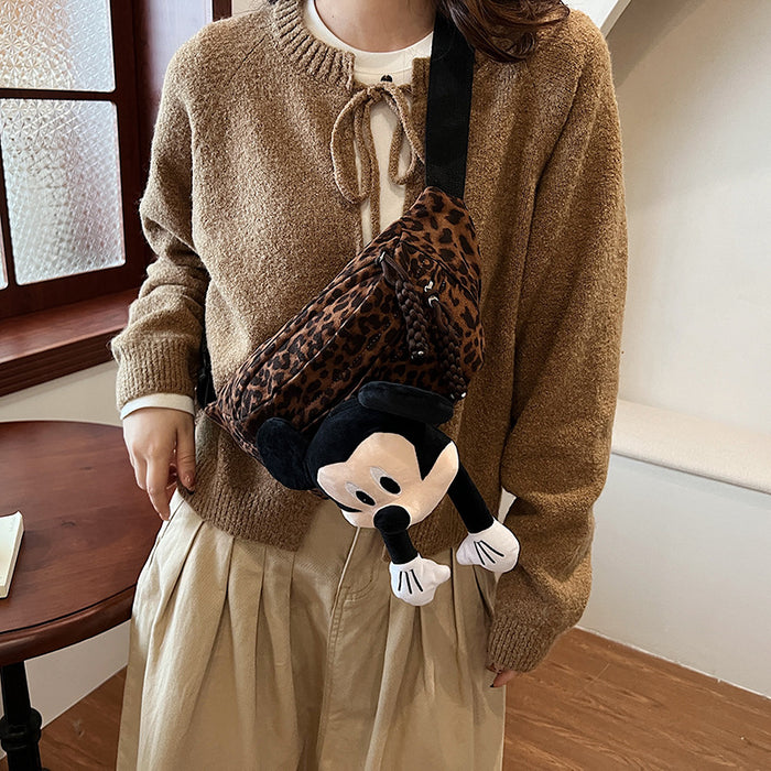 Wholesale Leopard Print Chest Bag Women's Crossbody Bag  Waist Bag