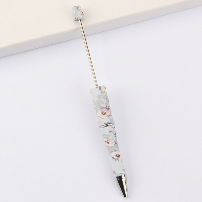 Wholesale DIY Beadable Pens  Cow Leopard Print  DIY for Beaded Plastic Pen JDC-PN-JinBN001