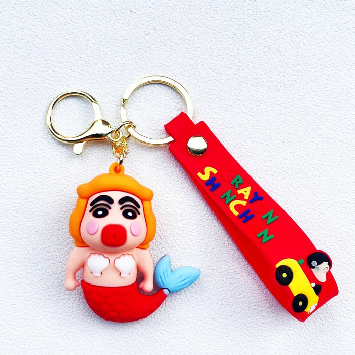 Wholesale PVC Cute Cartoon Doll Keychain JDC-KC-WuYi070