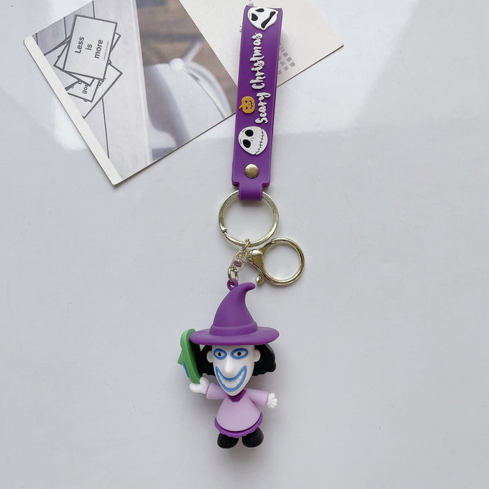 Wholesale Halloween Cute Cartoon Three-dimensional Silicone Keychain JDC-KC-JuShu035