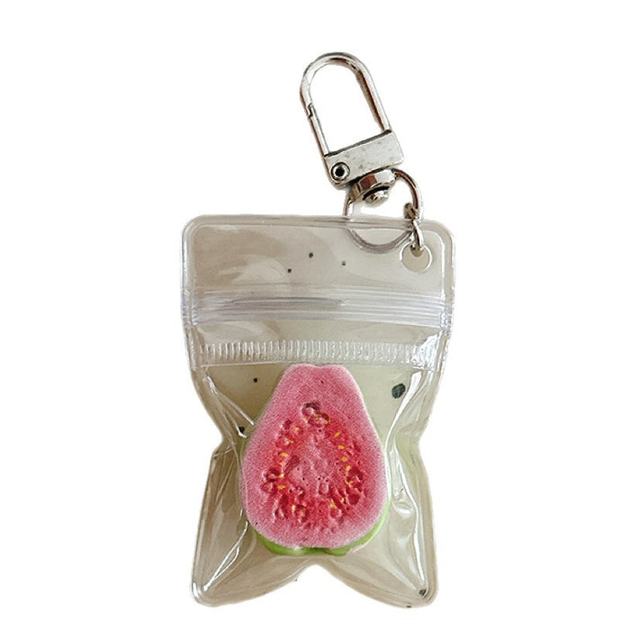 Wholesale Chic Assorted Fruit Resin Keychain Bag Charm For Backpack Purse Car Key Party Gift