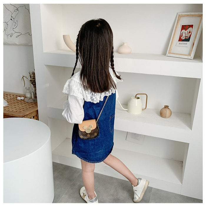 Wholesale PU material kids'  crossbody shoulder bag
