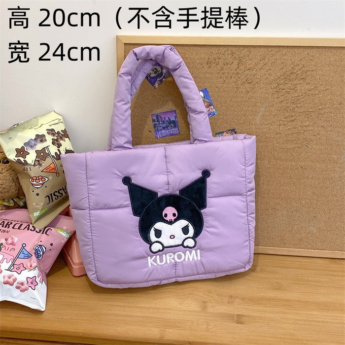 Wholesale New Style Cartoon Down Cloth Handbag Small Dog Shoulder Bag Cute Rabbit Tote Bag Birthday Gift JDC-SD-ZeZ002