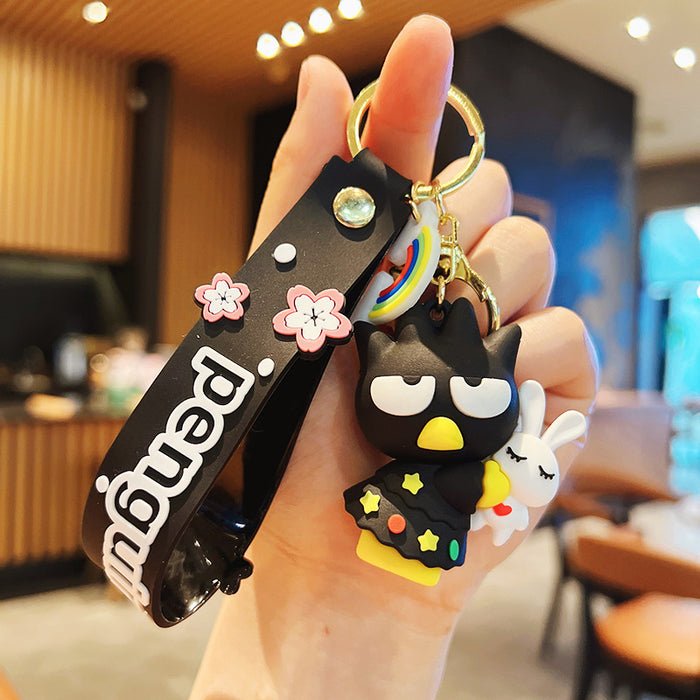 Wholesale Cartoon Silicone Doll Keychain JDC-KC-MingT190