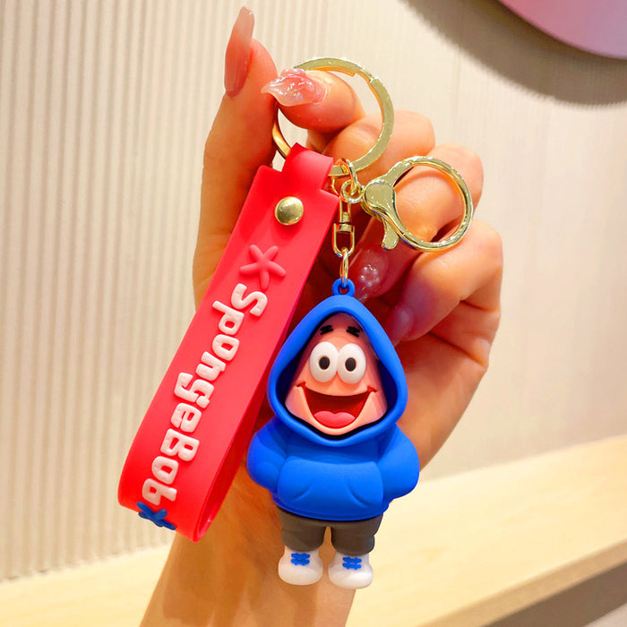 Wholesale Silicone Cartoon Sweatshirt Shoe Keychain JDC-KC-JuJi020