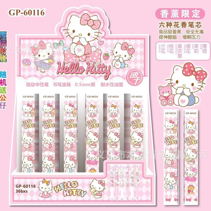 Wholesale cute cartoon 0.5mm student clickable ballpoint pens