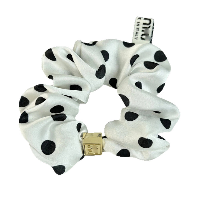 Wholesale Stylish Fabric Scrunchie With Polka Dot And English Letter Design Fashion Hair Accessory For Everyday Gift