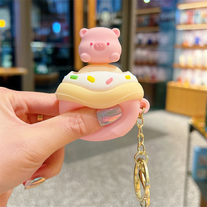 Wholesale  Cartoon cute  Keychain Decompression  Car Key Pendant Schoolbag Panda Pendant  Key Chain