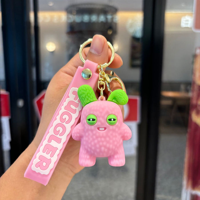 Wholesale Monster keychain cute toothy doll pendant