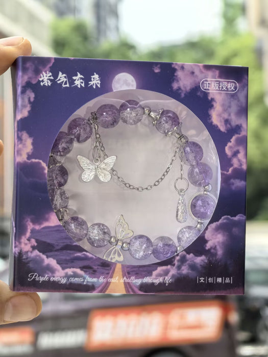 Wholesale Gradient floral glass beads, high-end crystal glass bracelet DIY original personalized bracelet