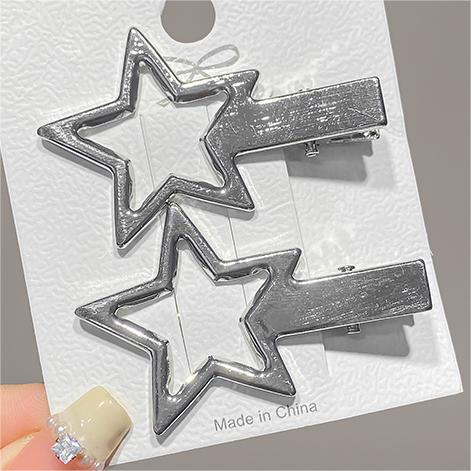 Wholesale Cute Colorful Five-pointed Star Dopamine Hair Clips JDC-HC-Shuy002