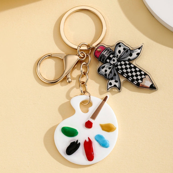 Wholesale Cute Paint Palette Keychain