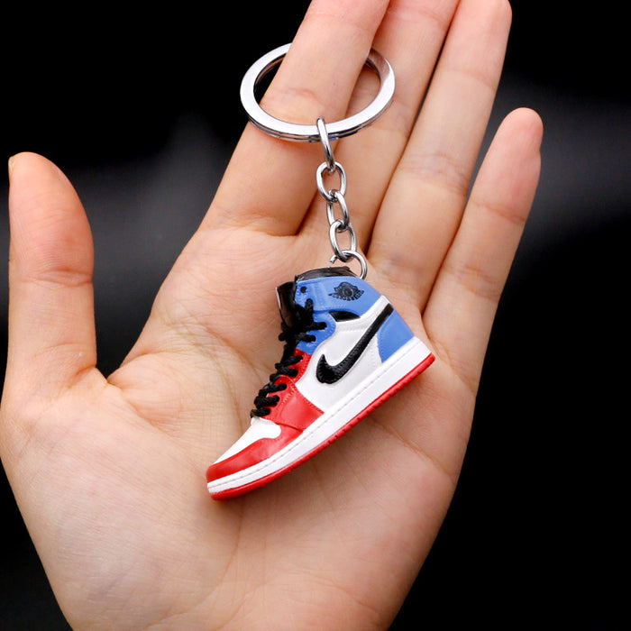 Wholesale PVC Mini Basketball Shoe Keychain JDC-KC-QLPing008