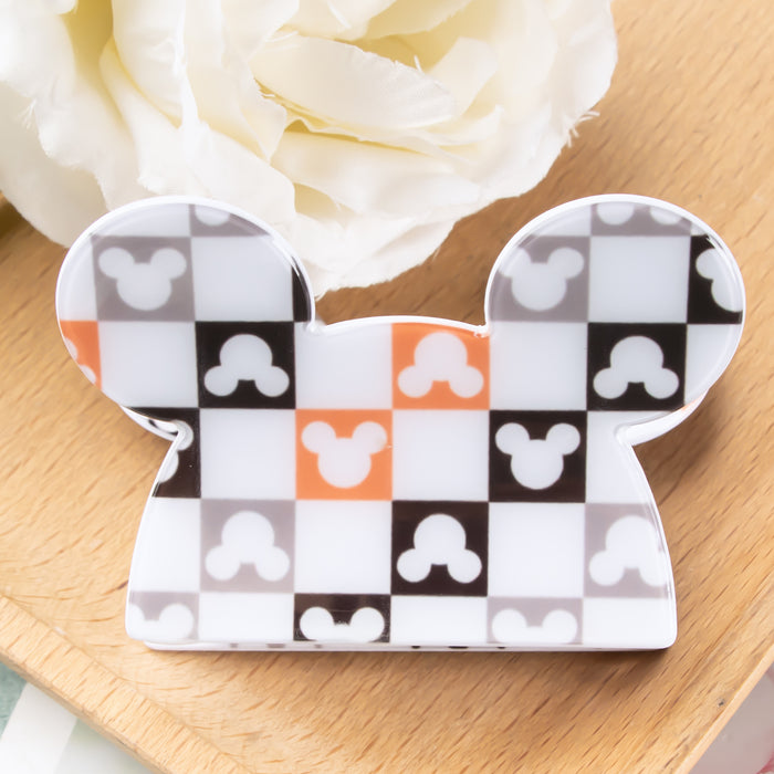 Wholesale Mouse Head-Shaped Hair Clip with Bow and Lemon Pattern Cute Cartoon Claw Clip