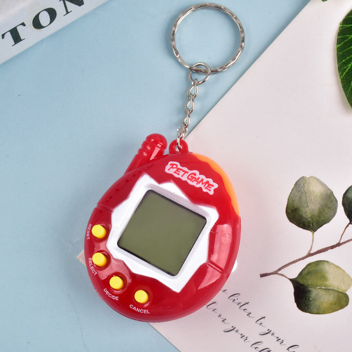 Wholesale Electronic Pet Machine Handheld Game Console Plastic Keychain JDC-KC-BJD003