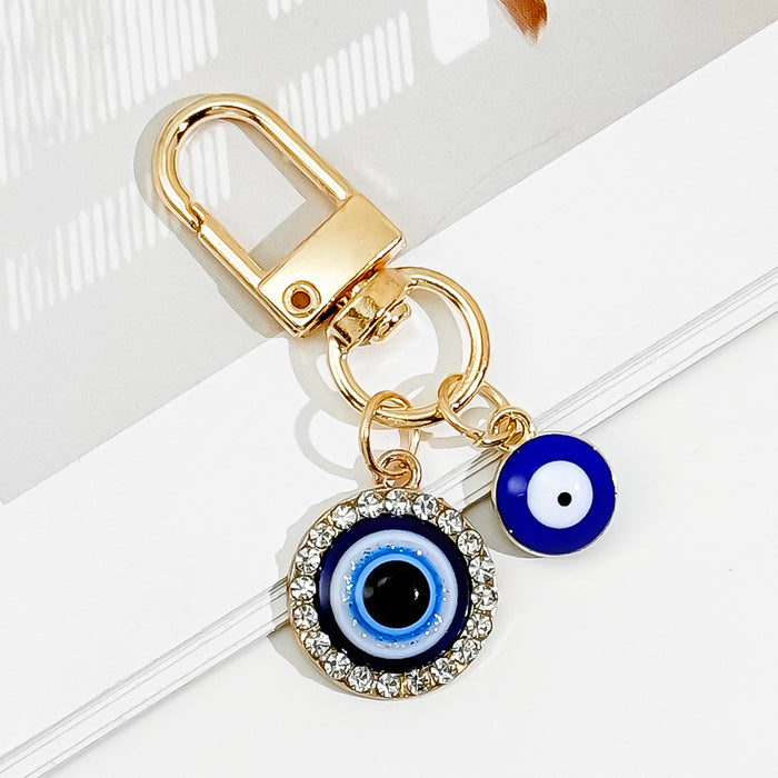 Wholesale Devil Eye Keychain Blue Eyes Oil Dripping Keychain