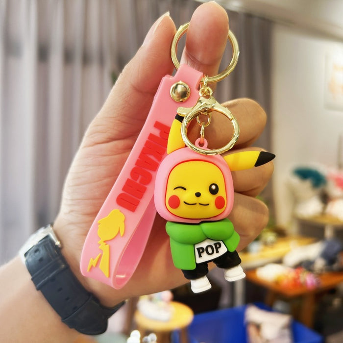 Wholesale PVC Cartoon Doll Keychain JDC-KC-WuYi218