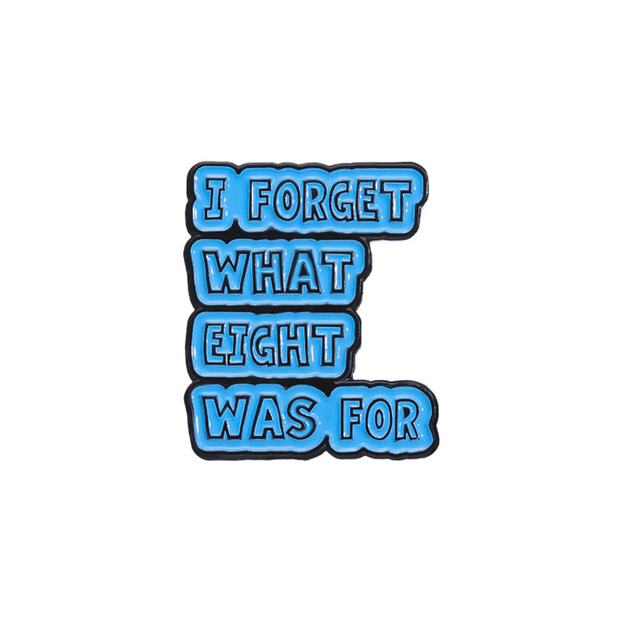 Wholesale Creative Circus English Letter Brooch Geometric Funny Badge Pin Zinc Alloy