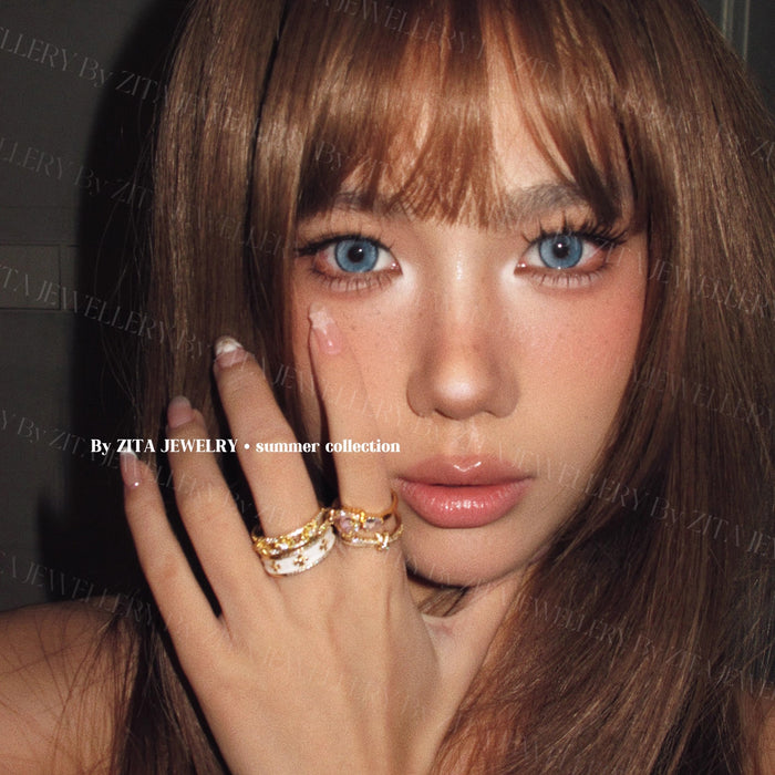 Wholesale Gold-plated cross alloy ring