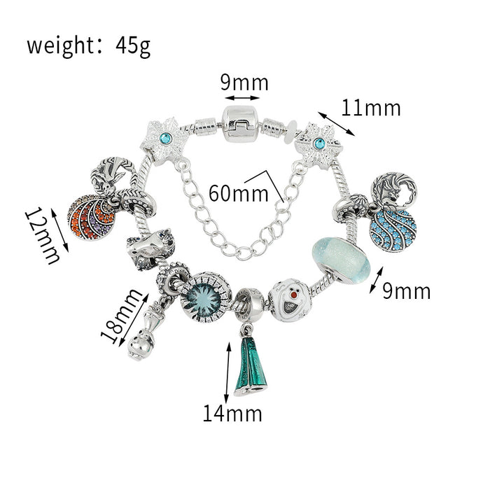 Wholesale Film and Television peripheral Animation Original God series  bad rabbit pan family bracelet diy beads loose beads jewelry