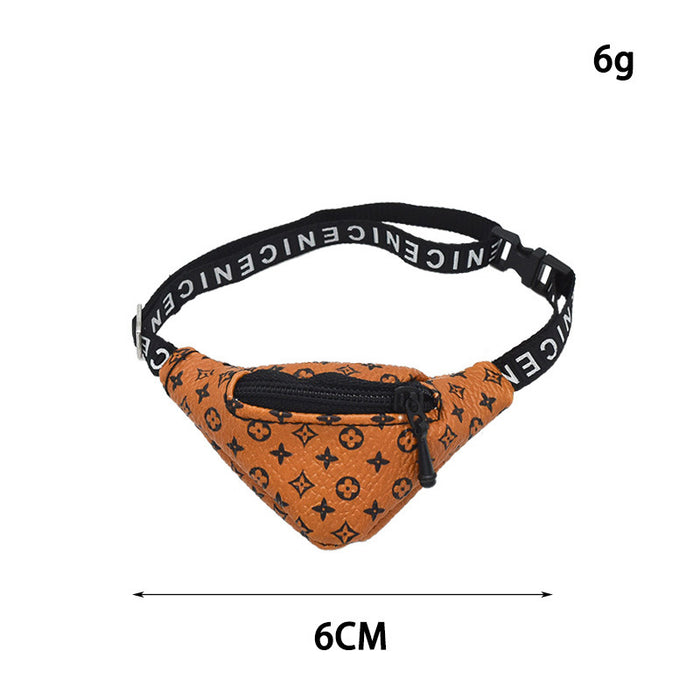 Wholesale Wool cloth messenger bag cotton doll waist bag change clothes accessories