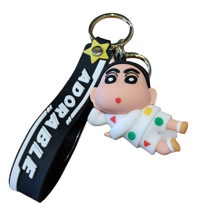 Wholesale Cartoon Doll Silicone Keychain JDC-KC-MingT263