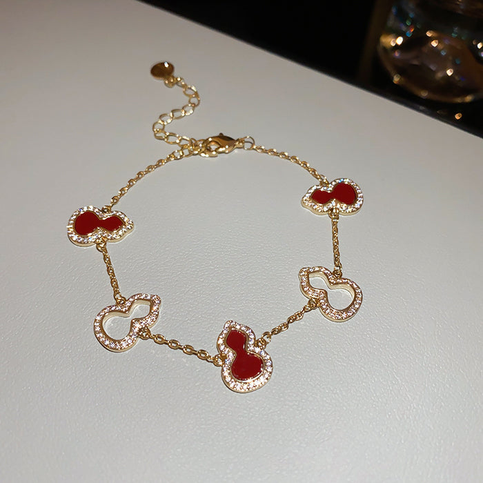 Wholesale Zircon splicing bracelet, high-end fashion bracelet, niche commuting accessory